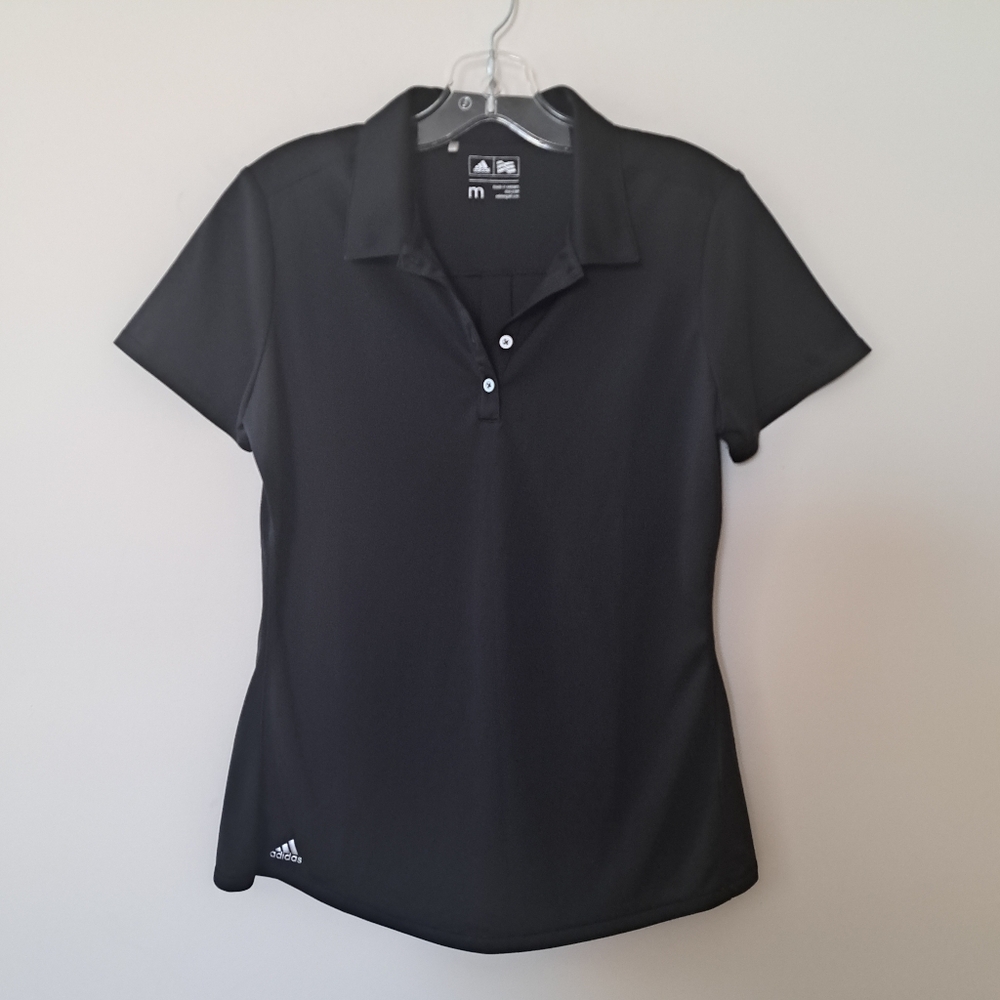Adidas Black Golf Polo Shirt